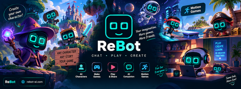ReBot Character Universe — chat, play and create AI characters. Also known as Character Games.
