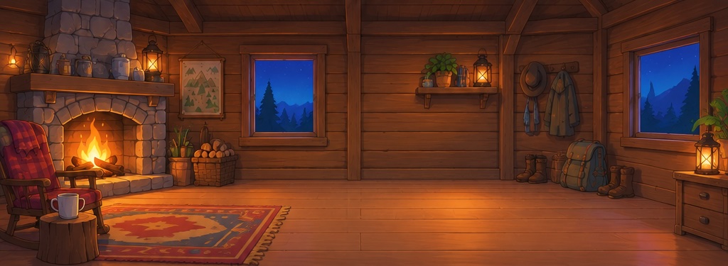 wooden camp house
